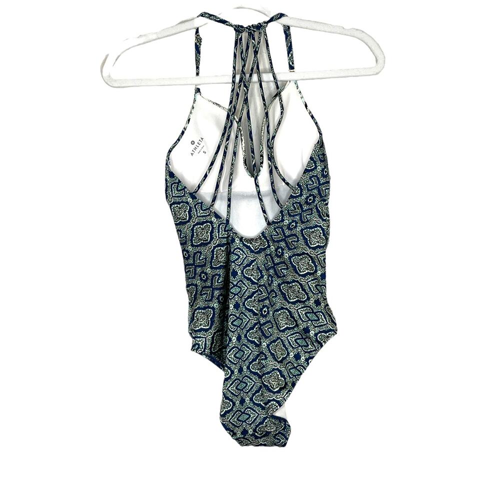 Athleta Aqualuxe Printed Molded one piece bathing suit Size Small - Picture 5 of 7